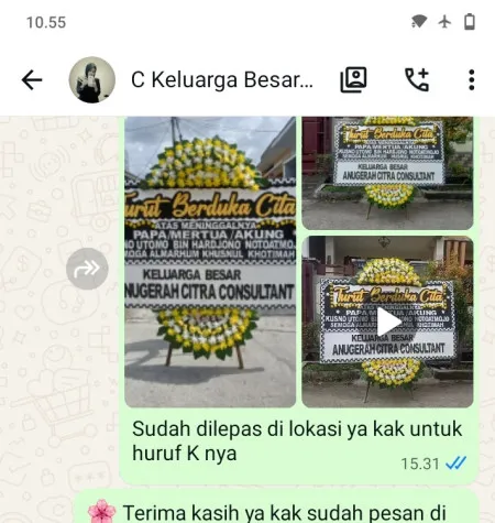 Pengiriman Papan Bunga Duka Sunter Jaya
