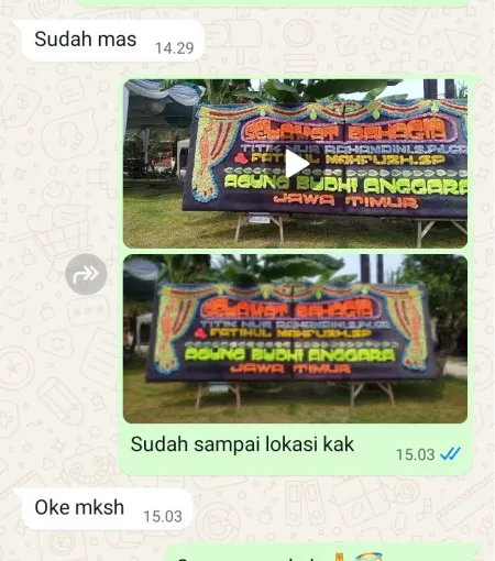 Pengiriman Papan Bunga Sunter Jaya