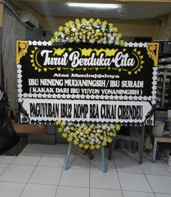 Papan Bunga di Sunter Jaya